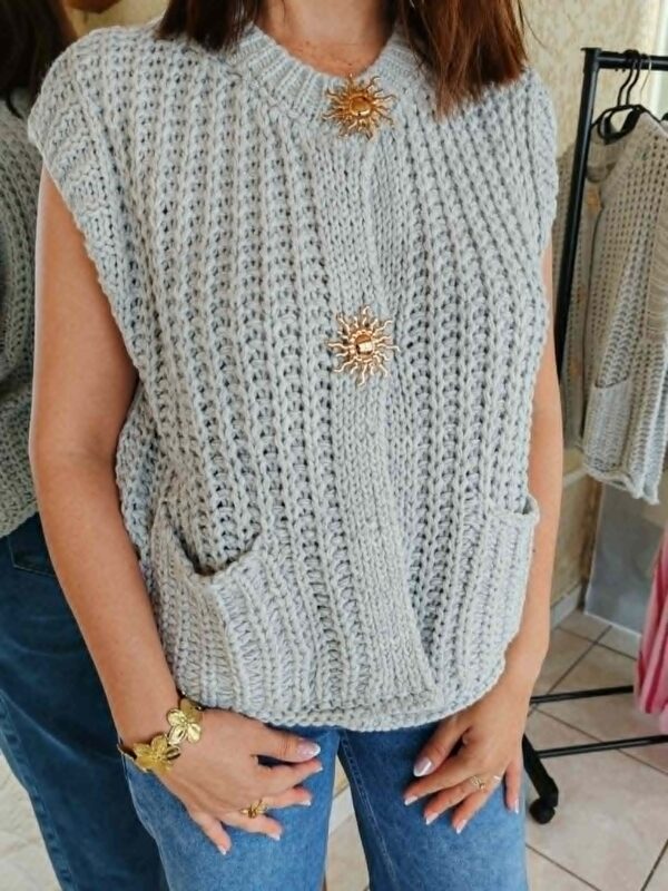 Pull sans manche Hélios