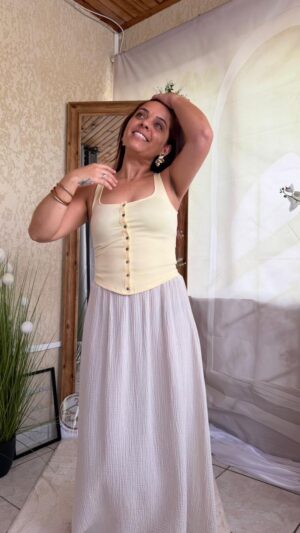 Jupe "Chic" en gaze de coton