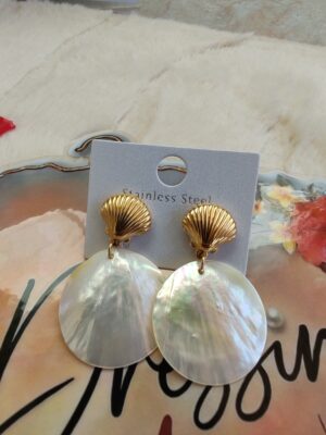 Boucles d'Oreilles Coquillage 